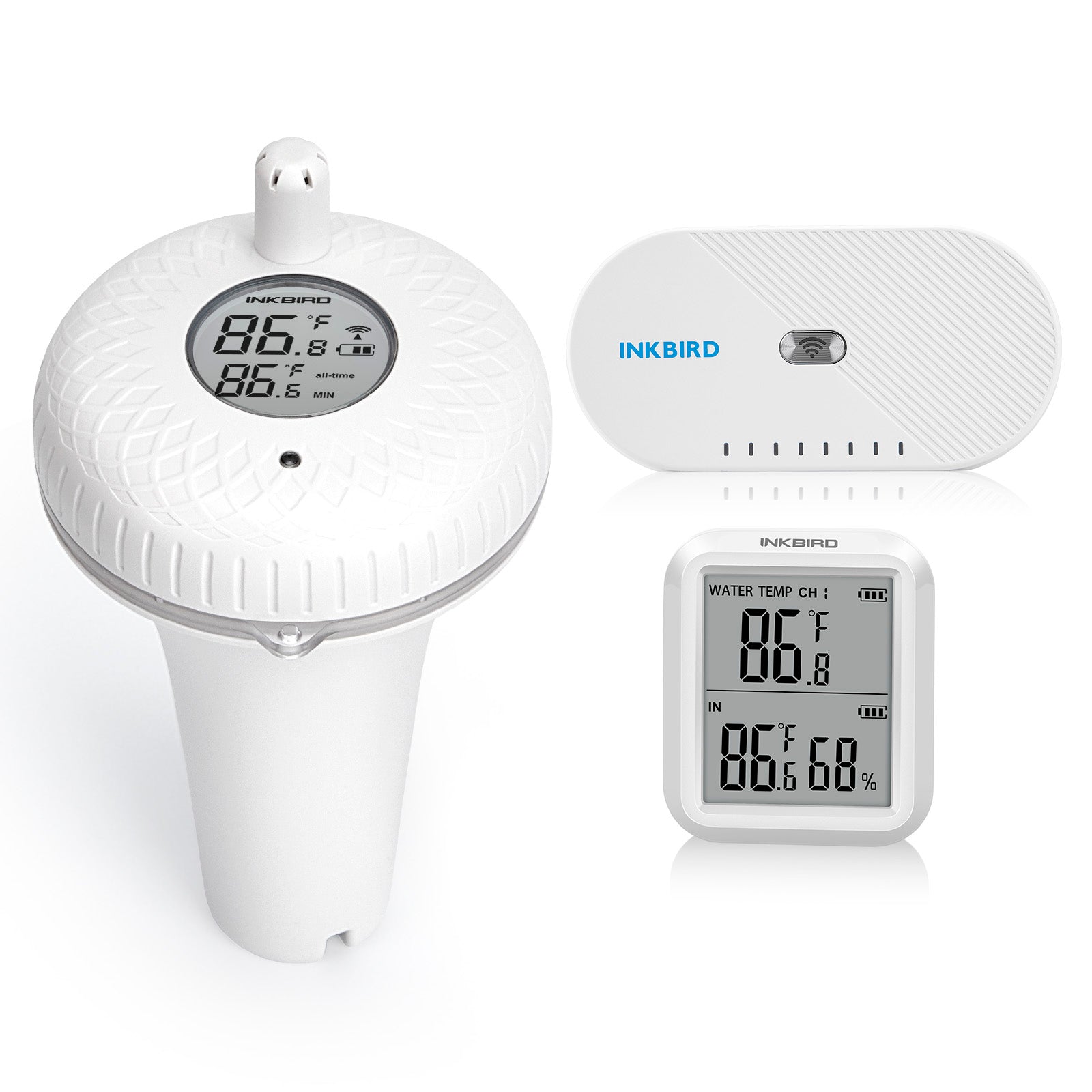 The #INKBIRD IBS-P03R pool thermometer set is solar powered to check The #INKBIRD IBS-P03R pool thermometer set is solar powered to check