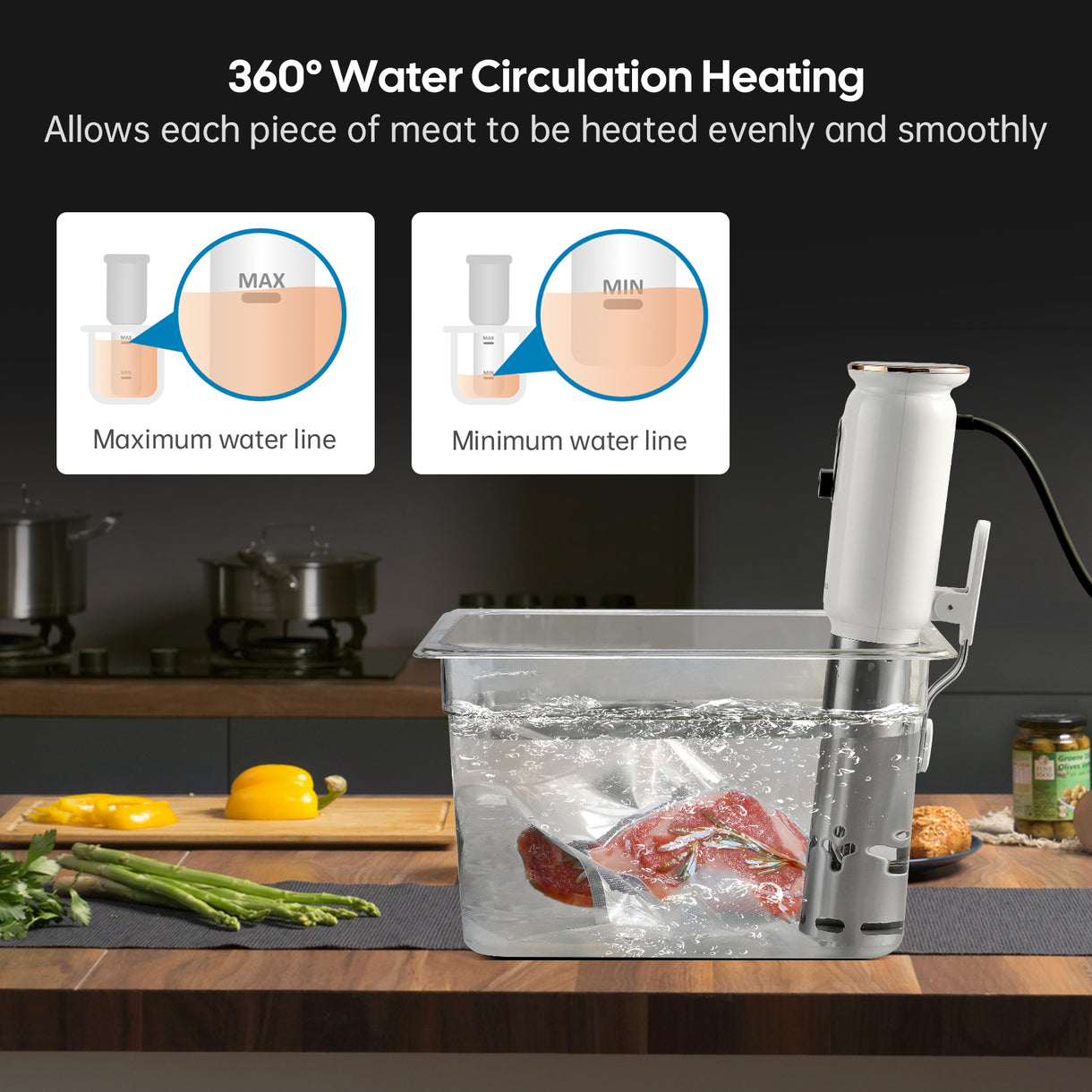 Inkbird WiFi Sous Vide Cooker 1000W Immersion Circulator ISV-101W – INKBIRD