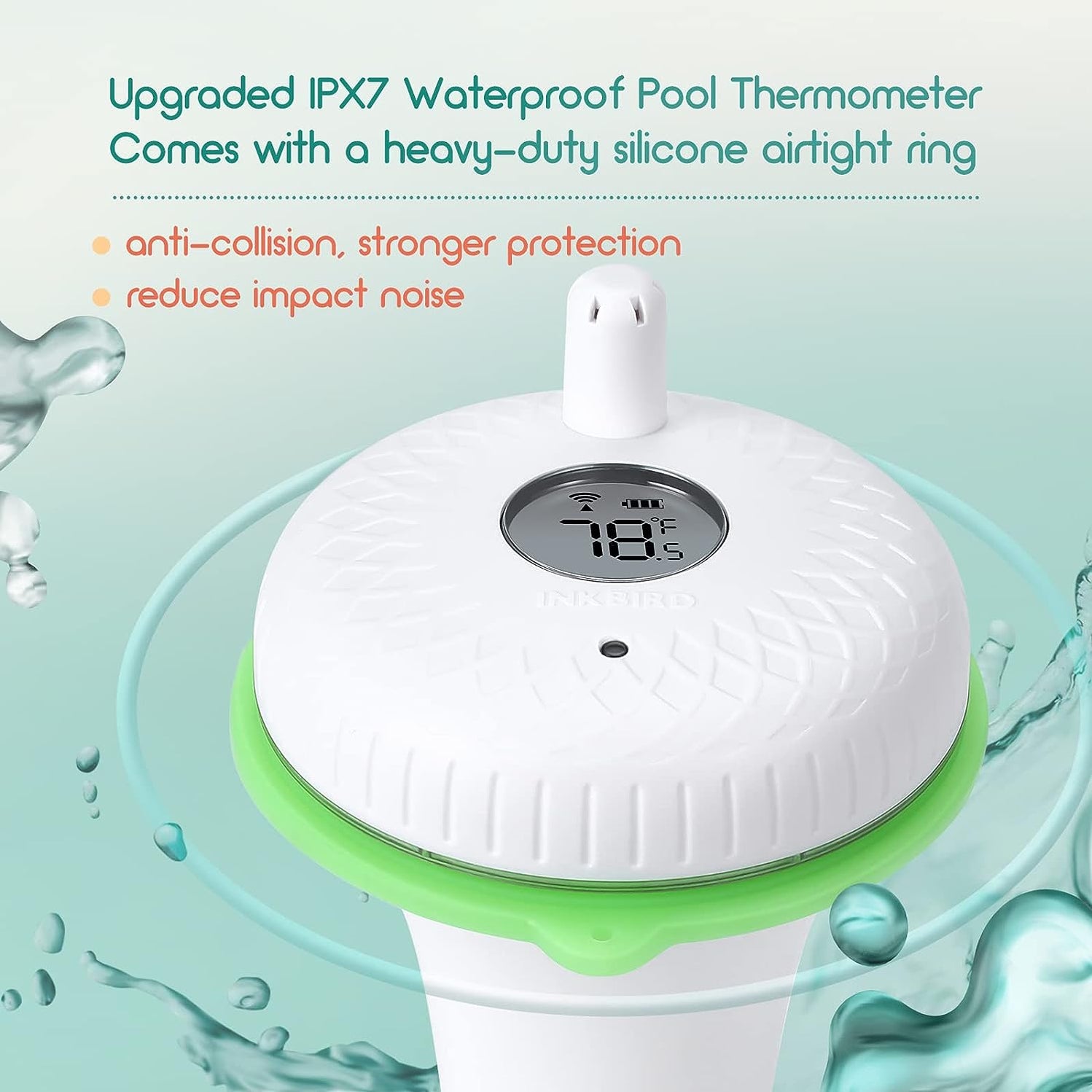 Wireless Pool Thermometer IBSP02R Outdoor Transmitter Only — INKBIRD