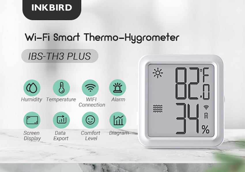 INKBIRD Smart WiFi Thermometer Hygrometer IBS-TH3 WIFI Plus