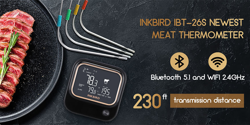 INKBIRD IBT-26S Bluetooth/Wi-Fi Smart BBQ Thermometer Review - Gearbrain