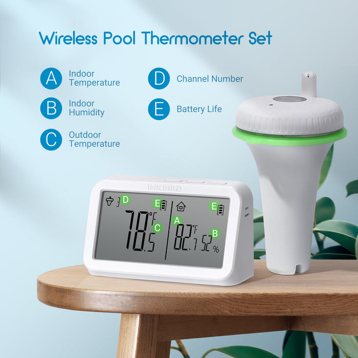 Wireless Pool Thermometer Set IBS-P02R