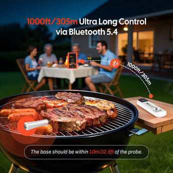 Bluetooth Mini Wireless Meat Thermometer INT - 11I - B - INKBIRD