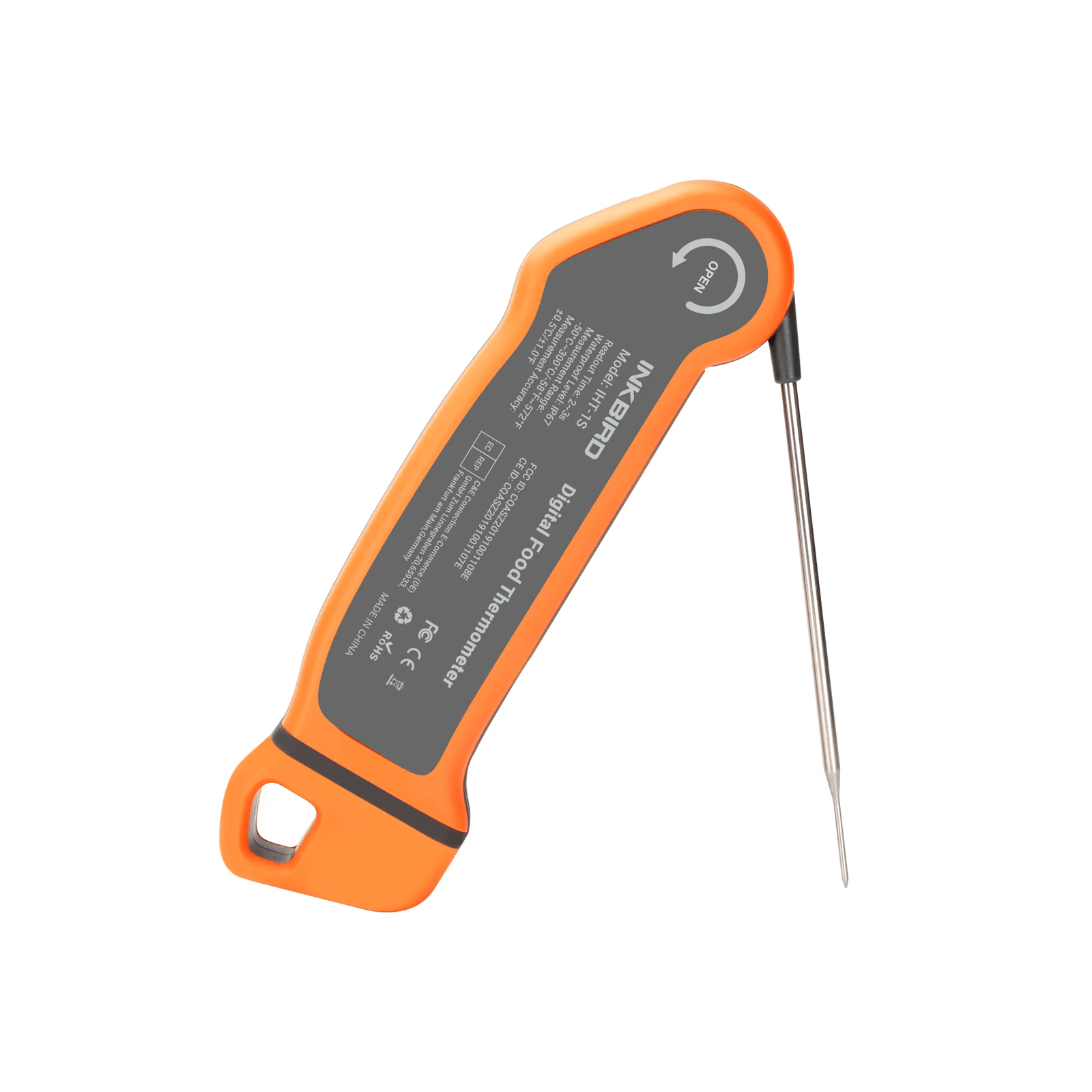 Thermomètre à viande numérique, lecture instantanée en 0,5 seconde, précision de ± 0,5 °F Thermomètre à viande numérique, lecture instantanée en 0,5 seconde, précision de ± 0,5 °F