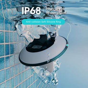 IP68 Waterproof Pool Thermometer with Silicone Ring