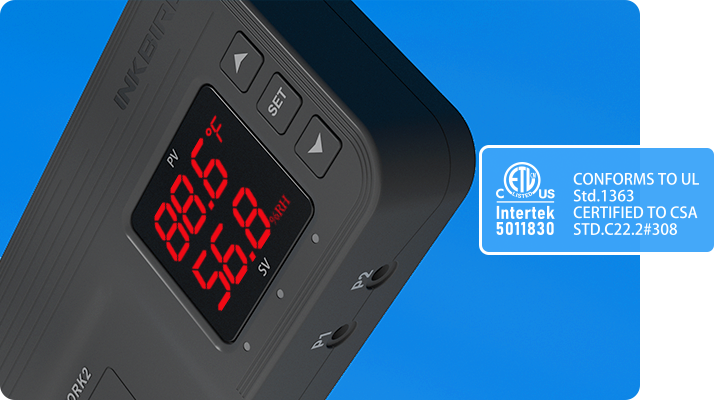 Interactive In608 Controller INKBIRD Temperature & Humidity 2-in-1 Controller w/ 2 Probes ITC-608T
