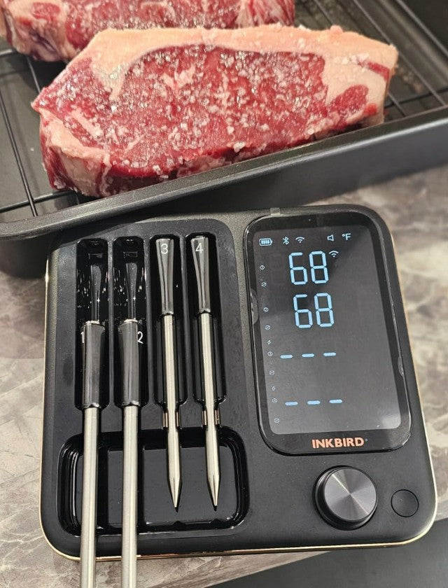 INKBIRD Termómetro De Barbacoa Inalámbrico De Tres Modos Con 4 Sondas Para Barbacoa, Parrilla, Horno, Regalo