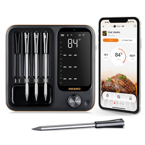 Bluetooth Best Wireless Smart Meat Thermometer INKBIRD 4-Probe