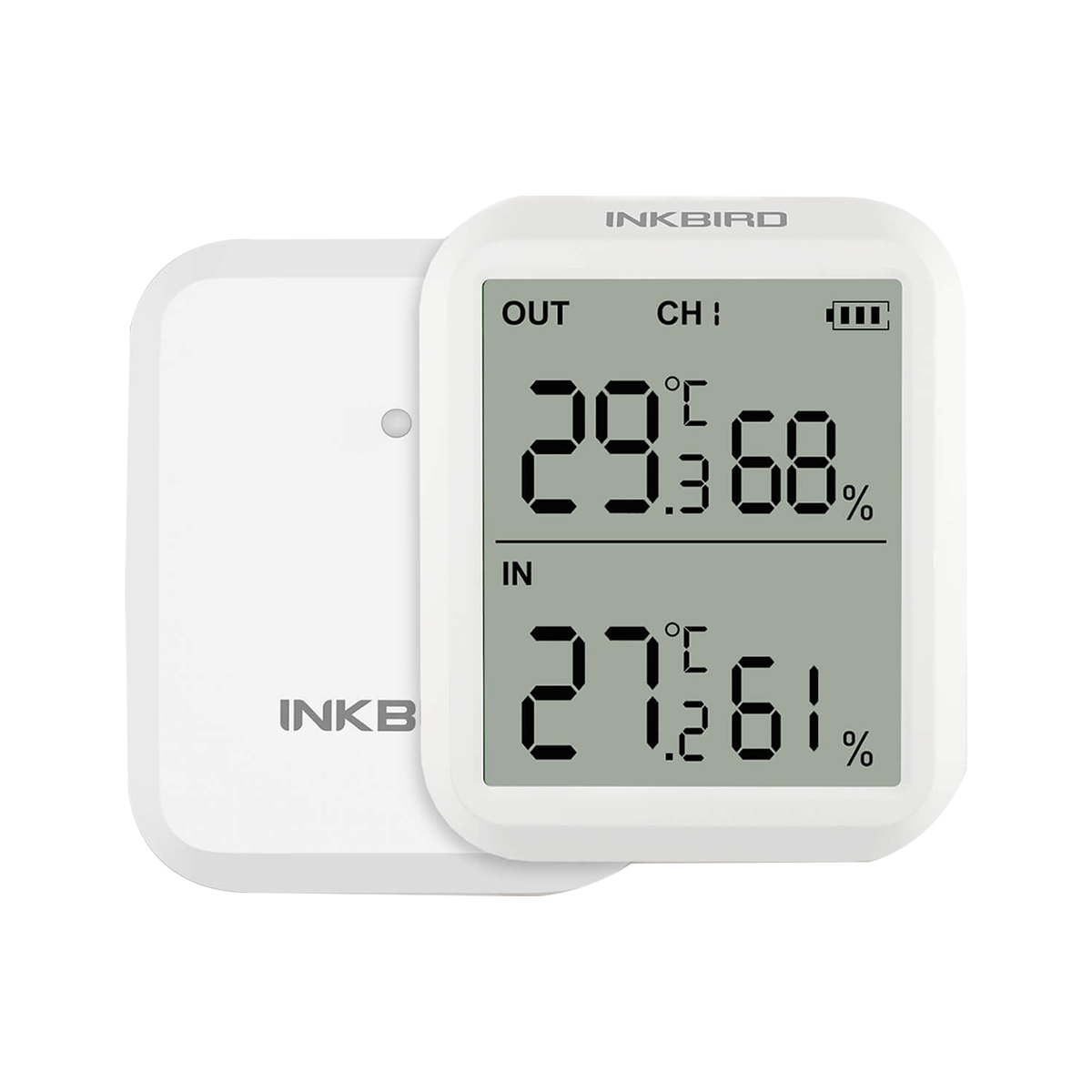 INKBIRD Wireless Digital Hygrometer Indoor Outdoor Thermometer ITH20R