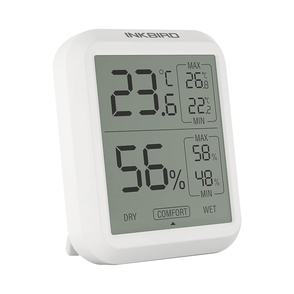 INKBIRD WiFi Thermometer Hygrometer, Temperature and Humidity Sensor with  Weather Station, 8-in-1 IBS-TH5 with Electronic Ink Display, 2 Years Free