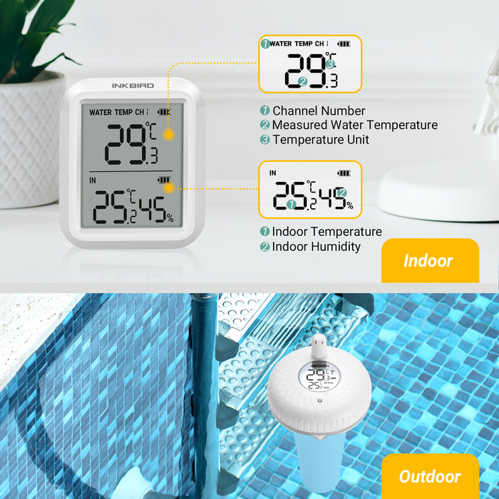 Wireless Pool Thermometer Set IBS-P01R