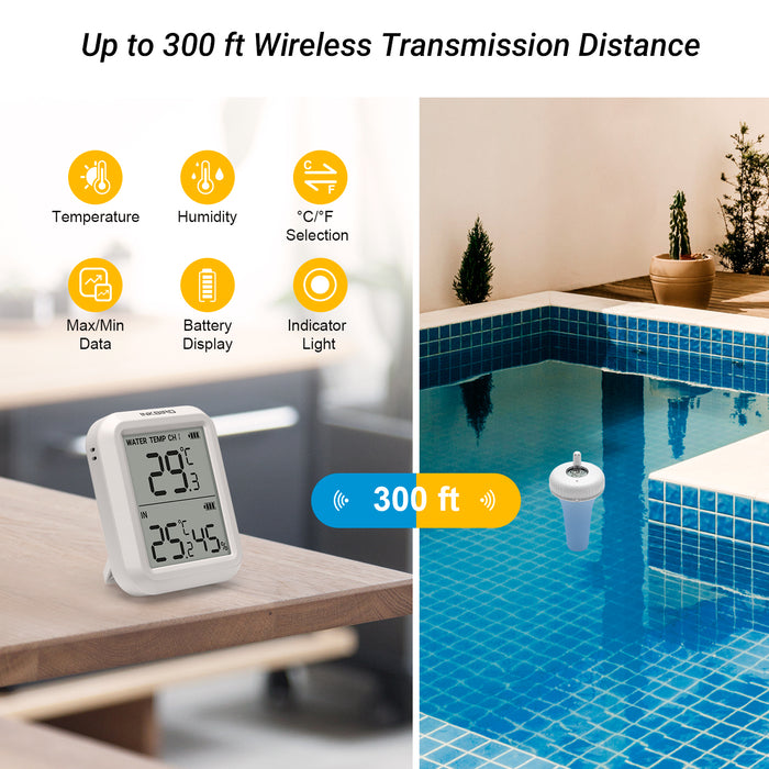 Wireless Pool Thermometer Set IBS-P01R
