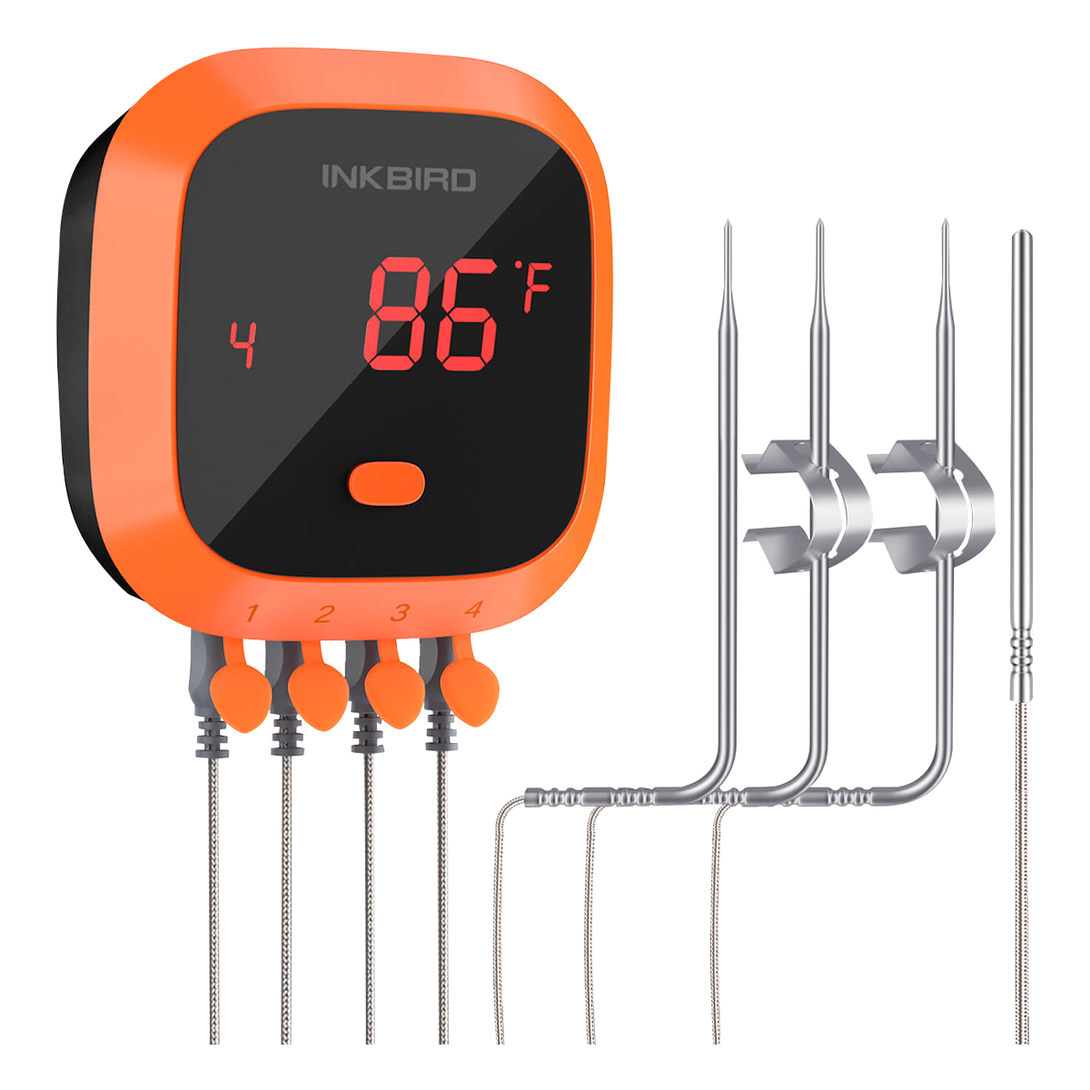 Inkbird Wireless Waterproof 150 FT Bluetooth Meat Thermometer IBT4XC