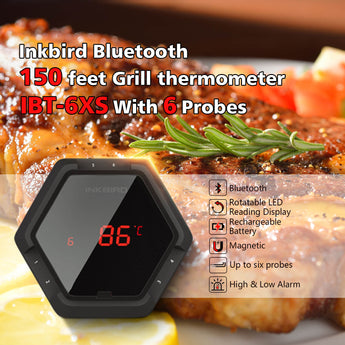 Bluetooth Grill Thermometer IBT-6XS Features