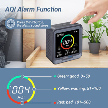 Digital 6 - in - 1 CO2 Detector PTH - 9A - INKBIRD