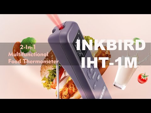 INKBIRD Handy Meat Thermometer with IR Detector 3-In-1 Multifunctional Food  Thermometer IHT-1M Cooking Timer for Grilling