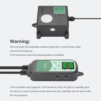 ICC-500T CO2 Controller Warning