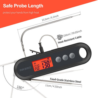 IHT-2XP Meat Thermometer Dimension