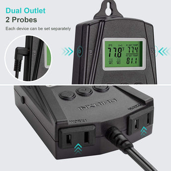 IPT-2CH Dual Outlet 2 Probes