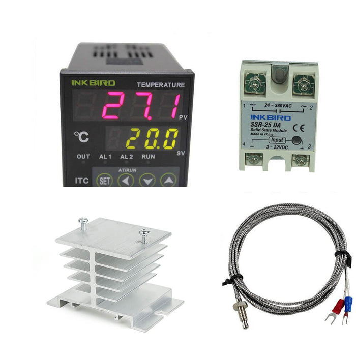 Inkbird Digital PID Temperature Controller ITC-100VH + K sensor+ SSR