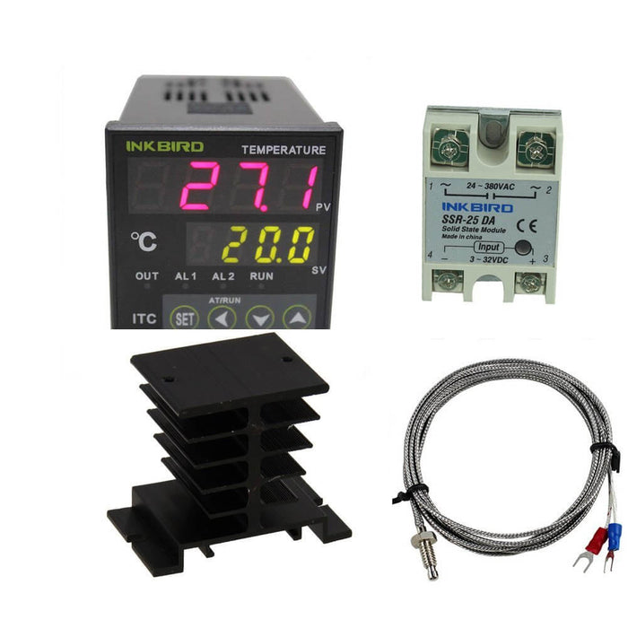 Inkbird Digital PID Temperature Controller ITC-100VH + K sensor+ SSR